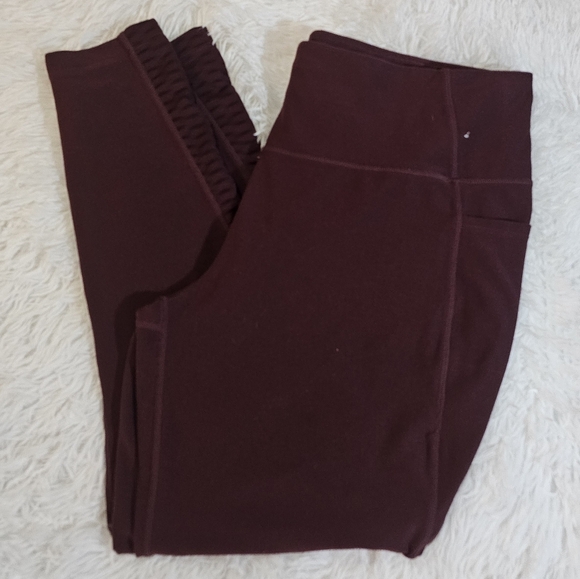 Mondetta Deep Burgundy Leggings With Pockets Xxl - Picture 15 of 16